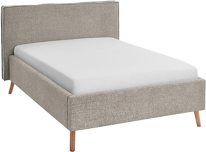 meise.möbel Polsterbett "Riva" mit eichefarbigen Holzfüßen, wahlweise mit B günstig online kaufen