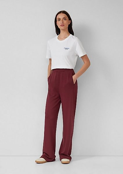 s.Oliver Chinos Hose Scuba-Jogpants mit Wide Leg und Elastikbund günstig online kaufen