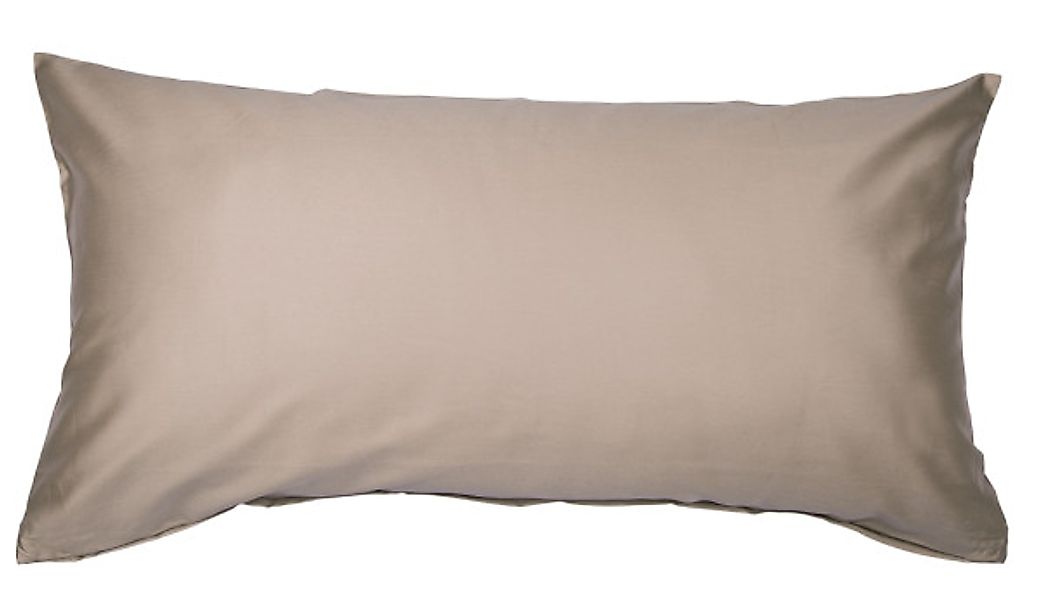 Janine Janine Mako-Satin Bettwäsche Colors 31001 taupe Größe:  40x80 cm günstig online kaufen