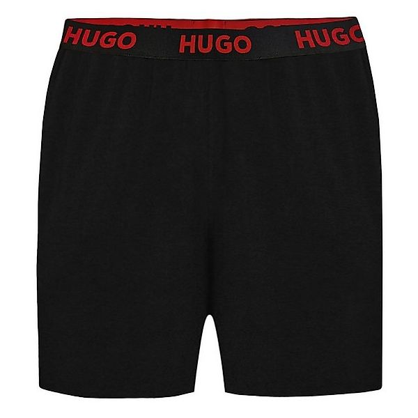 HUGO Shorts Sporty Logo Shorts mit sichtbarem Bund mit Marken-Logos günstig online kaufen