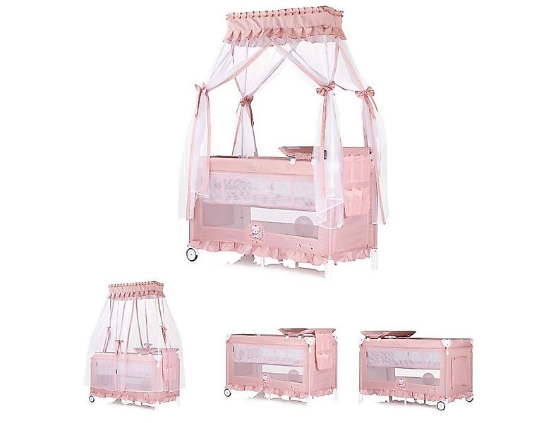 Chipolino Baby-Reisebett Reisebett Palace, Baldachin, Moskitonetz zwei Eben günstig online kaufen