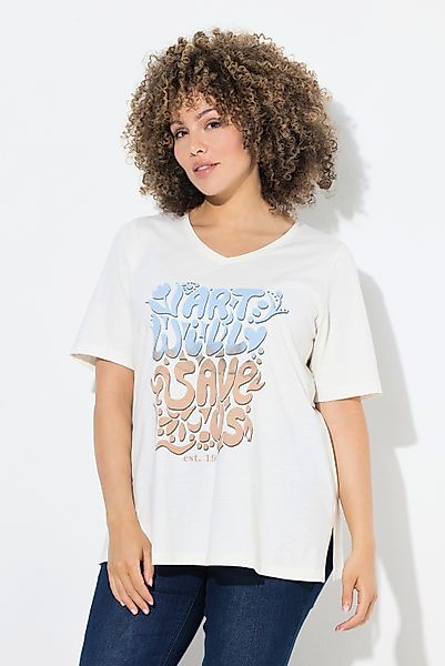 Ulla Popken T-Shirt T-Shirt Schriftmotiv Classic günstig online kaufen