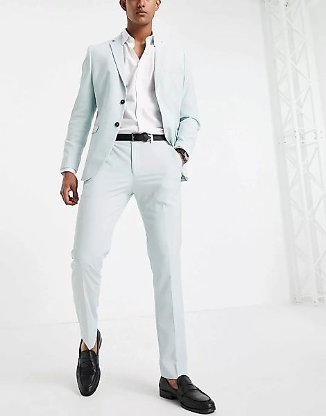 Selected Homme – Schmal geschnittene Anzughose in Grün günstig online kaufen