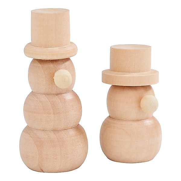 VBS Dekofigur Holz-Schneemänner (2 St), 2 günstig online kaufen