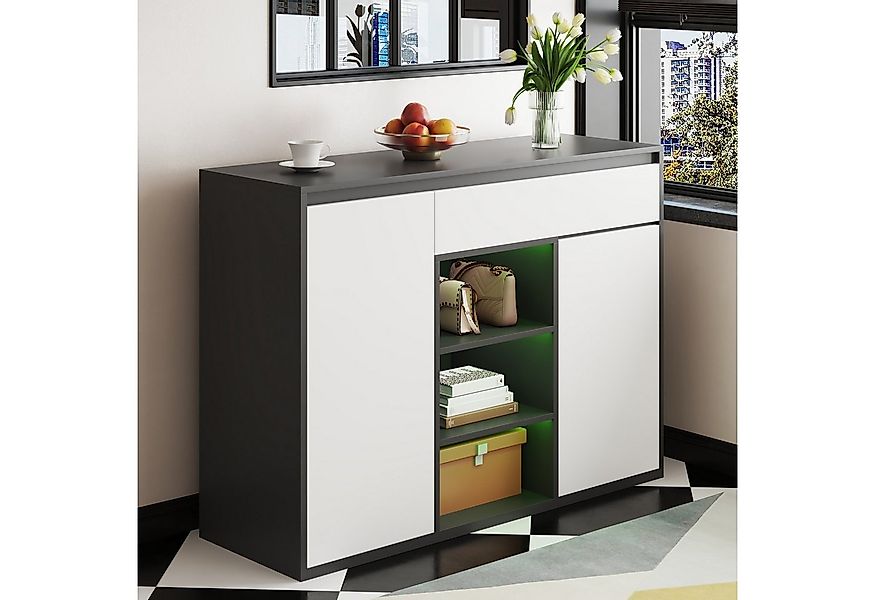 Merax Schuhschrank mit LED-Beleuchtung und verstellbare Regale (1-St) Schuh günstig online kaufen