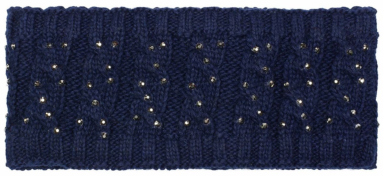 styleBREAKER Stirnband "Stirnband mit Zopfmuster & Strass" 1 Stk. günstig online kaufen