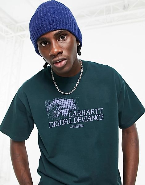 Carhartt WIP – Digital Devience – T-Shirt in Grün günstig online kaufen