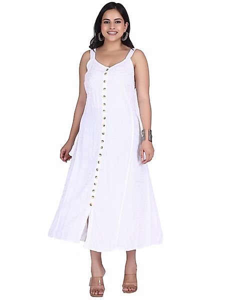 Guru-Shop Midikleid Besticktes Boho Sommerkleid, indisches günstig online kaufen