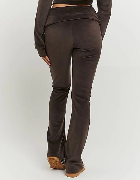 Tally Weijl Samthose "SPAPEVOLDY" Materialmix, Bootcut, Mid Waist, aus Samt günstig online kaufen