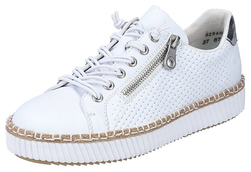 Rieker Sneaker mit modischer Ziernaht, Freizeitschuh, Halbschuh, Schnürschu günstig online kaufen
