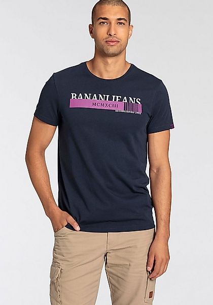 Bruno Banani T-Shirt kurze Ärmel, schmale Passform, bedruckt, Rundhalsaussc günstig online kaufen