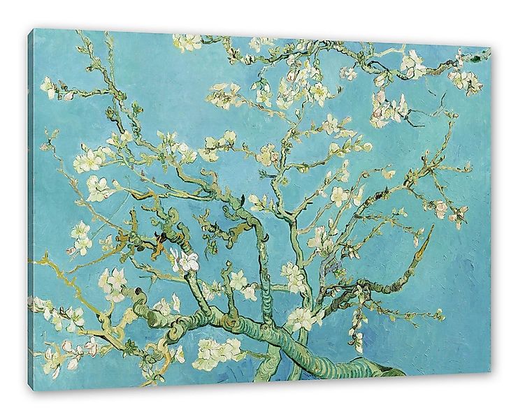Pixxprint Leinwandbild Vincent Van Gogh - Mandelbaumzweige, Vincent Van Gog günstig online kaufen