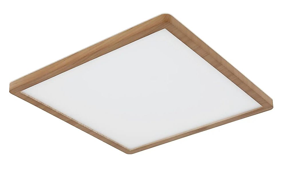 Globo Lighting Deckenleuchte   ¦ holzfarben ¦ Maße (cm): B: 42 H: 2,5 T: 42 günstig online kaufen