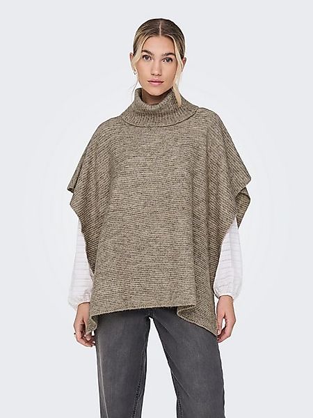 ONLY Strickponcho ONLLOVISA LIFE KNIT PONCHO ACC in Rippstrick Optik mit Ro günstig online kaufen