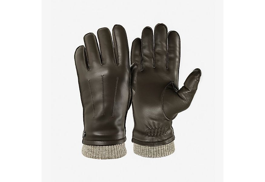 PEARLWOOD Lederhandschuhe JACKSON (1 Paar) Strickbündchen, dekorative Ziern günstig online kaufen