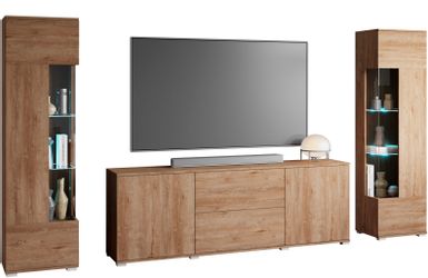 INOSIGN Wohnwand KENIA, (Komplett-Set, 3-St), Vitrinen günstig online kaufen