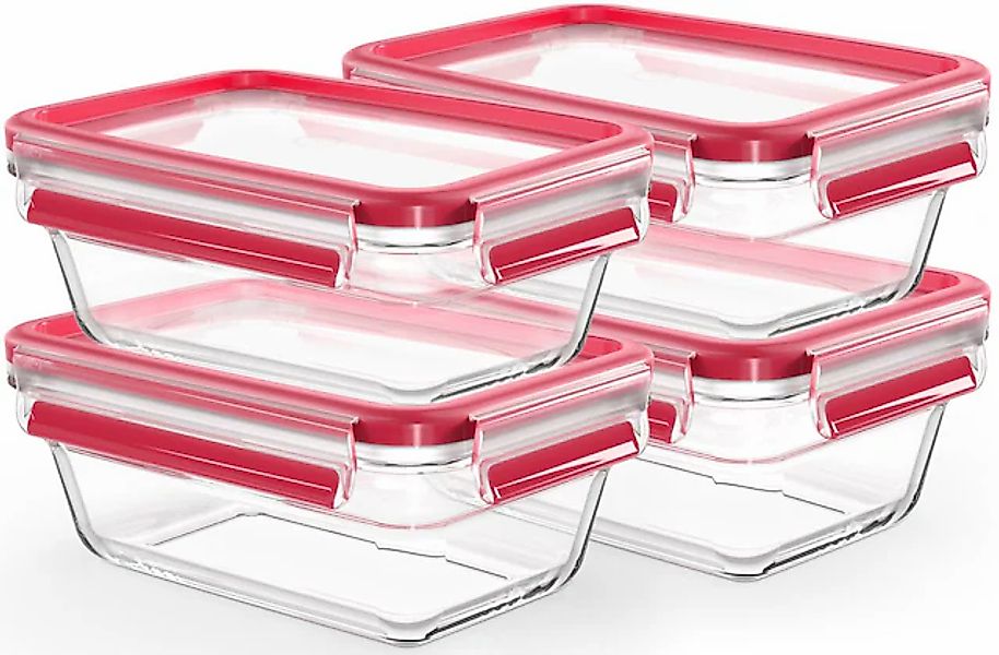 Emsa Frischhaltedose »Clip & Close Glas Set, rechteckig, 100 % dichte Aufbe günstig online kaufen