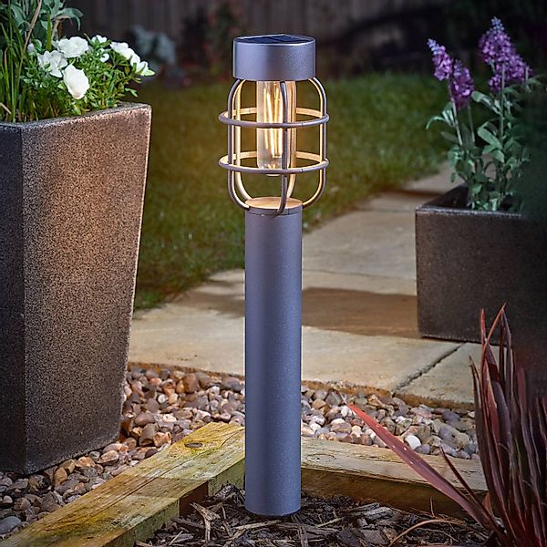 LED-Solar-Erdspießleuchte Anglia, 2er-Set, anthrazit, IP44 günstig online kaufen