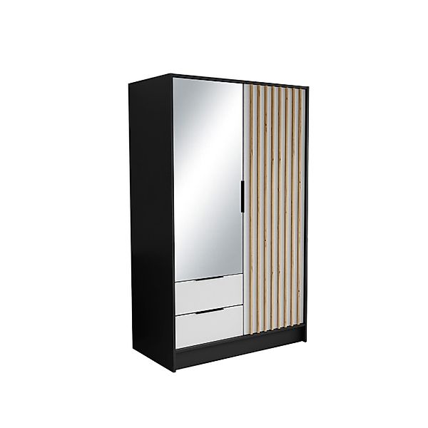 Beautysofa Drehtürenschrank NORI Breite: 102/150,5/200 cm, günstig online kaufen