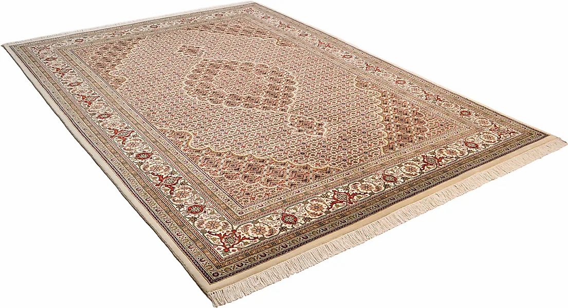 THEKO Orientteppich "Mahi Tabriz" rechteckig 12 mm Höhe handgeknüpft, Mater günstig online kaufen