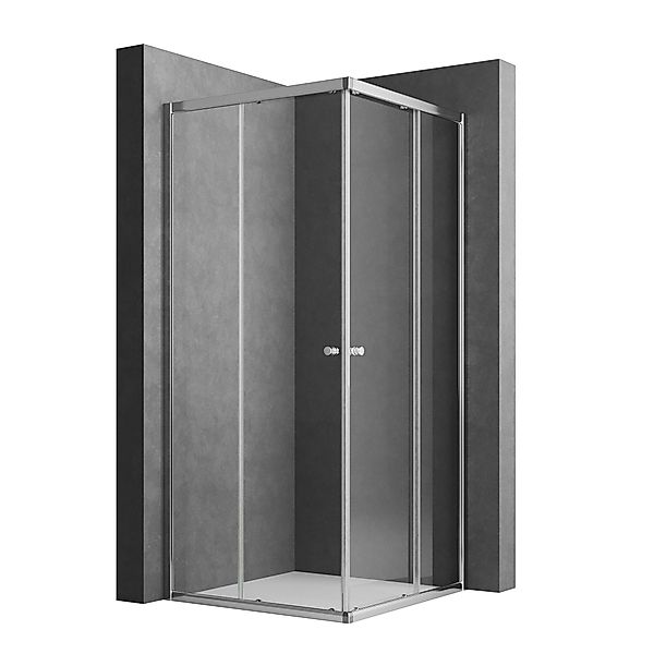 Boromal Eckdusche Duschkabine 75x90 90x75 H:185cm günstig online kaufen