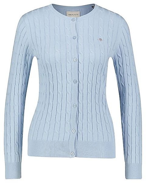 Gant Cardigan Damen Strickjacke STRETCH COTTON CABLE CARDIGAN (1-tlg) günstig online kaufen