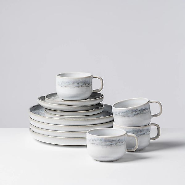 gipfelstück Kaffeeservice "Tiefer See" Scandi-Style, jedes Stück ein Unikat günstig online kaufen