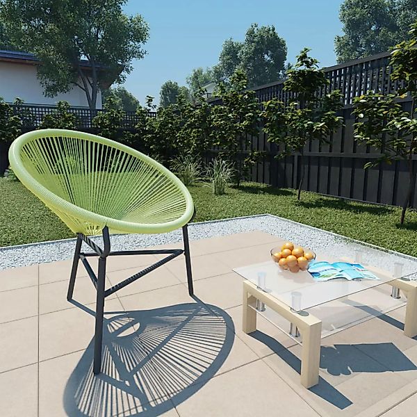 Garten-mondstuhl Poly Rattan Grün günstig online kaufen