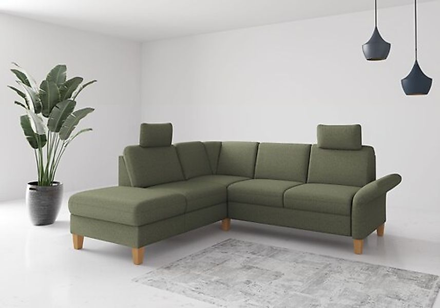 Home affaire Ecksofa »Rochelle, L-Form« wahlweise mit Armteilverstellung, B günstig online kaufen