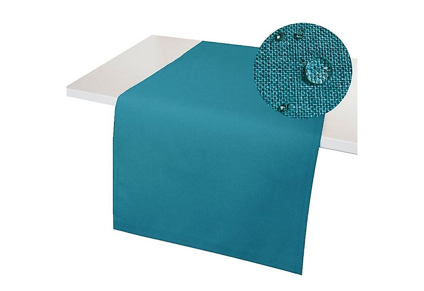 Tischläufer Leinenoptik Tischläufer WINDSTABIL uni Tischdecke, Lotuseffekt, günstig online kaufen