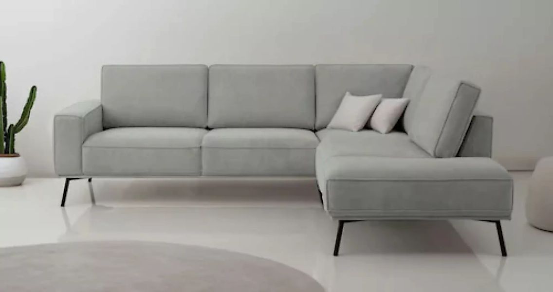 andas Ecksofa "Vosby", Breite 260 cm, Chenille, mit dekorativer Kedernaht günstig online kaufen