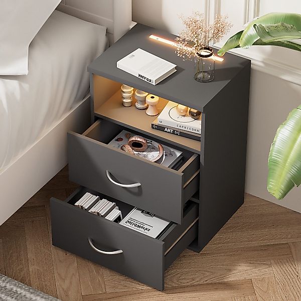 Casaria Nachttisch Jamie (2-St), mit Touch günstig online kaufen