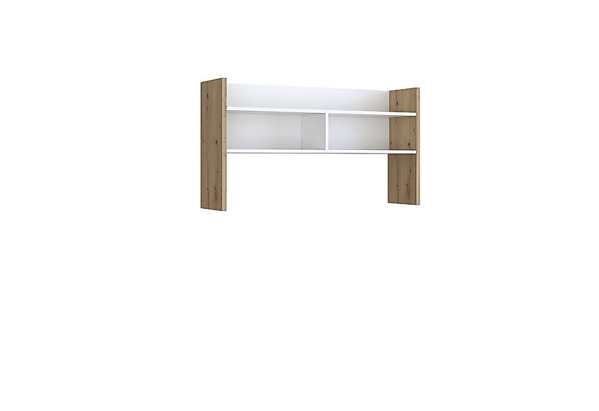 FORTE Schreibtischaufsatz in Artisan Eiche/ Weiß - 109,6x60x25,8 (BxHxT) günstig online kaufen