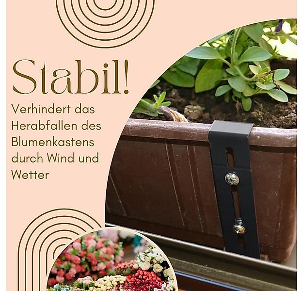 GarPet Blumenkastenhalter 4er Set Blumenkasten Halterung Fenster Unsichtbar günstig online kaufen