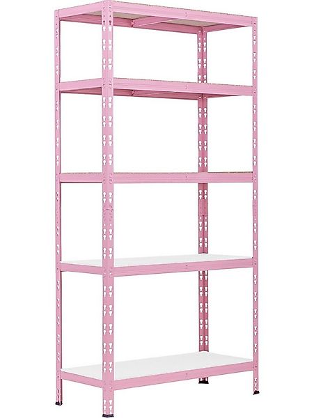 Trend Line Schwerlastregal Schwerlastregal Stahl 180 x 90 x 40 cm 5 Holzböd günstig online kaufen