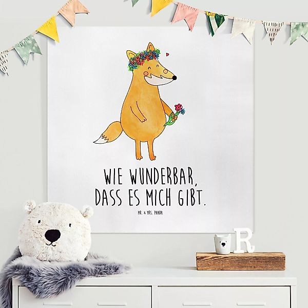 Leinwandbild Mr. & Mrs. Panda - Fuchs - Selbstliebe günstig online kaufen