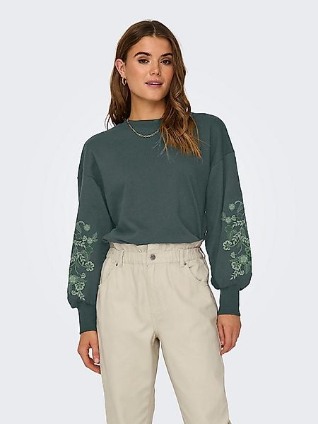 ONLY Sweatshirt ONLBROOKE L/S O-NECK FLOWER SWT günstig online kaufen
