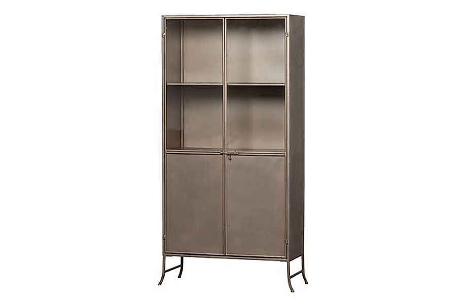 BePureHome Vitrine Vitrine Industrial Vintage Astoria Metall Glas Champagne günstig online kaufen
