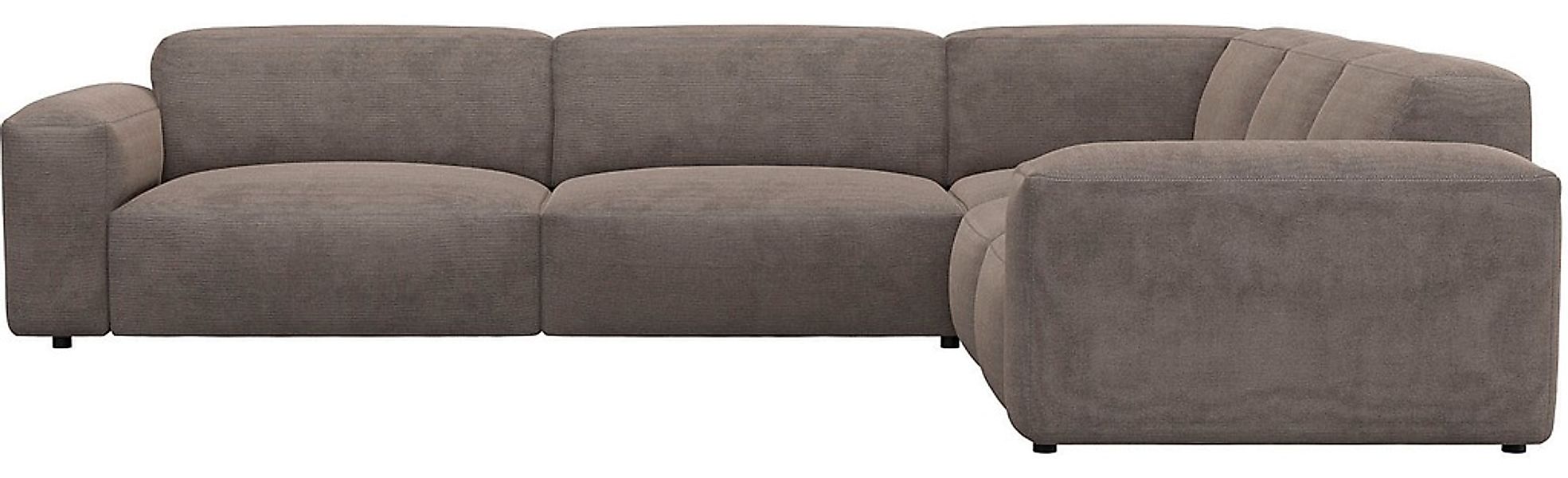 FLEXLUX Ecksofa "Lucera, super bequem durch hochwertigen Sitzaufbau mit Kal günstig online kaufen
