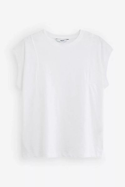 Next T-Shirt Kurzärmeliges Slub T-Shirt mit Rundhalsausschnitt (1-tlg) günstig online kaufen