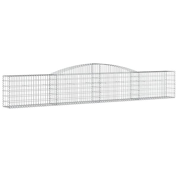 vidaXL Gabionen mit Hochbogen 25 Stk 400x30x60/80 cm Eisen 1669151 günstig online kaufen