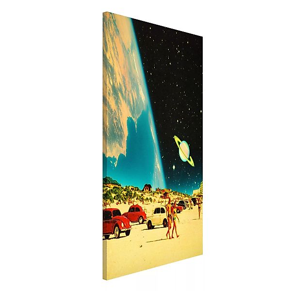 Magnettafel Retro Collage - Galactic Beach günstig online kaufen