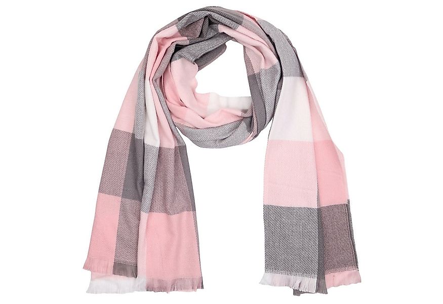 MIRROSI Modeschal weicher und warmer karierter Schal Kurze Fransen, 70x200 günstig online kaufen