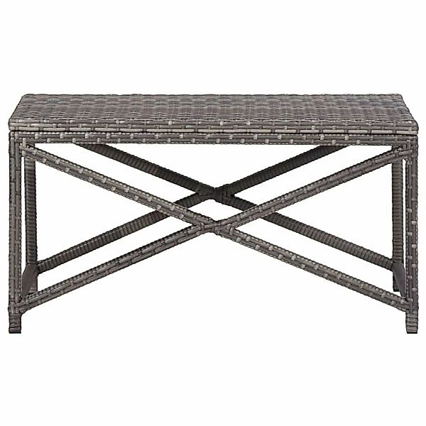 Gartenbank 80 Cm Poly Rattan Grau günstig online kaufen