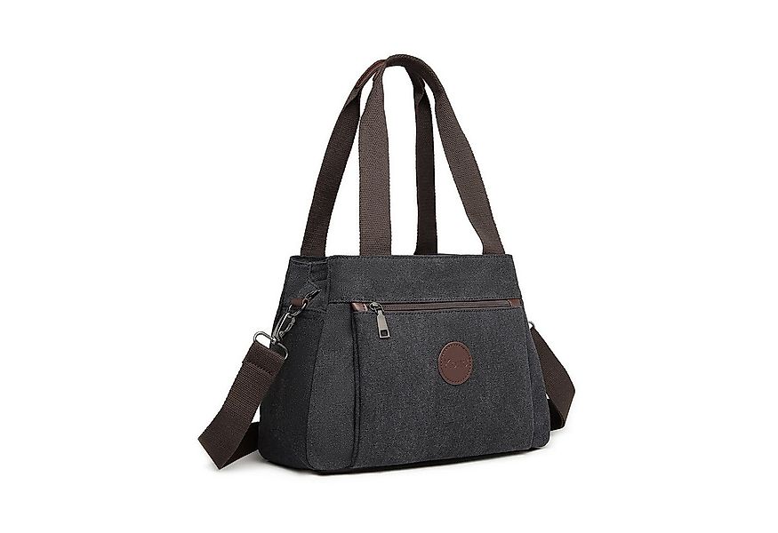 KONO Shopper Canvas Handtasche Frauen Schultertasche günstig online kaufen