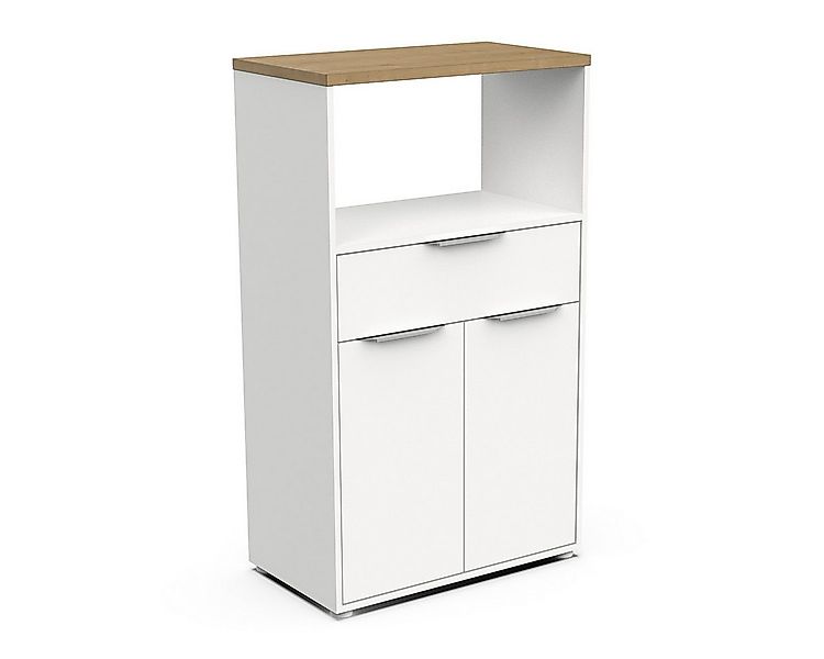 habeig Kücheninsel Küchenschrank Abstellschrank Küchenmöbel weiß 123x70cm, günstig online kaufen