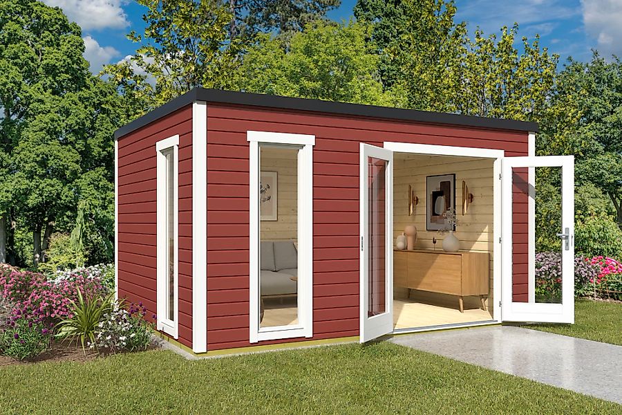 Nordic Holz Gartenhaus "Palermo 4", mit großen Glasflächen günstig online kaufen