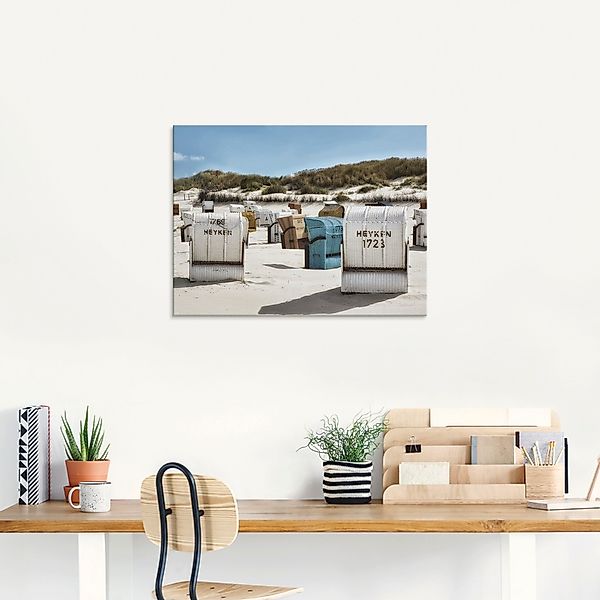Artland Glasbild »Ein Tag am Meer«, Strand, (1 St.), in verschiedenen Größe günstig online kaufen
