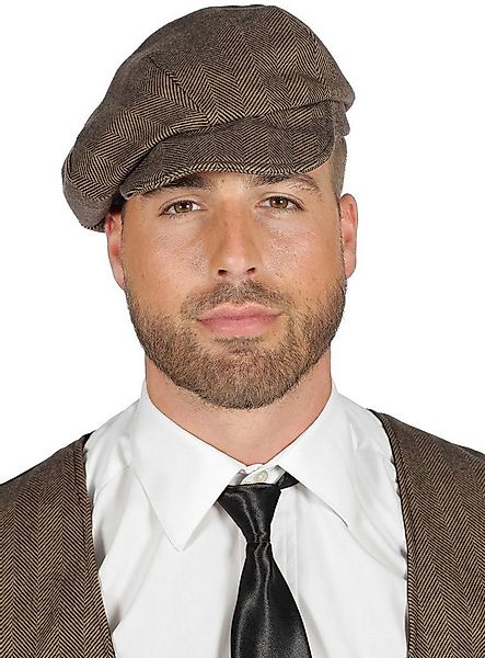 Metamorph Kostüm 20er Jahre Schiebermütze braun, Schicke Schirmmütze für al günstig online kaufen
