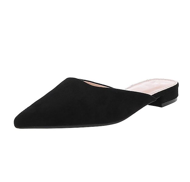 Ital-Design Elegante Slipper aus Wildlederimitat für Damen Pantolette (8937 günstig online kaufen